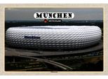 Vianmo Insegna In Legno 12X18 Cm MüNchen Blick Auf Allianzarena