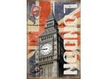 Vianmo Insegna In Legno 30X20 Cm Big Ben BerüHmter Uhrturm
