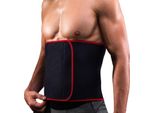 Cintura In Neoprene Per L'allenamento Della Vita | Cintura Per La Sauna | Cintura Per Il Fitness | Cintura Per Il Dimagrimento | Rosso Nero, Unisex 130X30 Cm