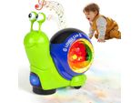 Giocattolo Musicale Per Bambini Che Gattonano, Divertente Lumaca Giocattolo Con Luci E Musica, Giocattolo Educativo Per Bambini