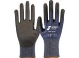Nitras 3D Cut F, Guanti Antitaglio, Blu Navy/Nero, En Iso 21420, En 388, OEKO-TEX | Confezione (10 Paia)