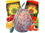 Set Iniziale Di Tè Yerba Mate - Tè Mate Brasiliano 2X50G Con Guaranà E Frutta - Tazza In Ceramica Caleidoscope 350Ml - Bombilla 19Cm