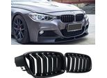 Griglia Radiatore Per Bmw Serie 3 F30 Griglia Rene Nero F30 F31Griglia Nero Lucido Doppia Barra Griglia Radiatore Sportivo 2012-2018