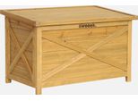 Cassapanca In Legno Di Abete 80Cm, Marrone Naturale
