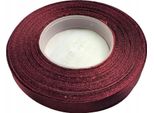 Nastro Di Raso Bordeaux, Decorativo, 12 Mm, 32 M