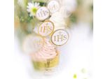 Topper Per La Comunione Pickers Oro Ihs Host 6 Pz.