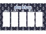Piano Didattico Magnetico, Ancore Bianche, 30 X 17,5 Cm