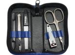Set Per Manicure Da 5 Pezzi In Vera Pelle - Germany | Solingen Strumenti In Astuccio Blu