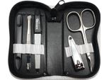 Set Per Manicure Da 5 Pezzi In Vera Pelle - Germany | Solingen Strumenti In Astuccio Bianco