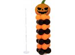 Halloween Set Stand Cornice Colonna + Palloncini Nero Arancio Zucca