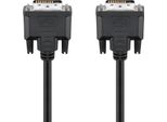 Goobay 50851 Cavo DVI-D Full Hd Dual Link, Nichel, 2 M, Nero - Connettore DVI-D Dual Link (24+1 Pin) > Connettore DVI-D Dual Link (24+1 Pin)