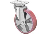 Ruota Girevole D.200Mm Trgf.600Kg C.Piastra Fusa-Pur Bs Rollen