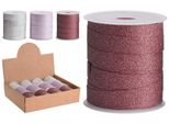 Nastro Regalo Natalizio Glitterato 1Cm X 10M 1 Pezzo