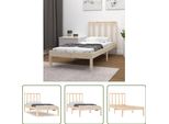 The Living Store Letto In Legno Massiccio Di Pino 75X190 Cm
