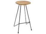 Vidaxl Sgabello Da Bar 2 Pezzi In Legno Massiccio Teak