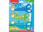 Maped 981727 Set Di Forbici Da Contorno Maped Kidicraft, Set Di 3 In Blister