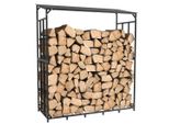 Wisfor Scaffale Per Legna Da Ardere Scaffale Per Legna Da Ardere Scaffale Per Legna Da Ardere Aiuto Per L'impilamento 156,5X60X176,5 Cm Metallo