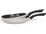 Set Di 2 Padelle Antiaderenti, 24/28 Cm, Grigio Livoo Men124Gr