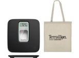 Terraillon 15244 Personal Scale Square Black Electronic Personal Scale