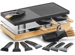 Griglia Per Raclette Per 8 Persone, 1200W Naturamix Rac.Wood-8