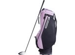 Succebuy Borsa Per Carrello Da Golf, Divisorio Organizzatore A 14 Vie, 91,4 Cm, Tasche Multiple Di , Resistente Con Manici, Copertura Antipolvere, Tracolla Staccabile Per Uomo E Donna, Nero/Viola, Leggera