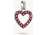 Ciondolo Con Cuore E Gemme Viola In Argento - Thomas Sabo Modello: CC1237-639-10