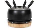 Set Per Fonduta Da 1200 W Con 8 Forchette Nere Livoo Doc339