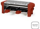 Griglia Per Raclette Per 2 Persone, 350 W, Rossa Livoo Doc156Ro