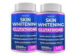 Glutatione 2000 Mg (2X120 Capsule) Integratore Alimentare, Schiarente Della Pelle, Antiossidante, Anti-Invecchiamento, Cura Del Viso