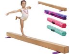 Vevor Trave Di Equilibrio Per Ginnastica Per Bambini Pieghevole 2,4 M, 158,7 Kg Di Trave Portante Per Ginnastica Con Lato Inferiore Antiscivolo, Trave Di Equilibrio Con Borsa Di Trasporto E Anima In Legno Per Studio Fitness