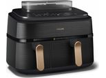 Philips 5000 Series NA552/00 Fryer Double 9 L Stand-Alone 2750 W Hot Air Fryer Black
