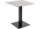 Tavolo Da Pranzo 70 X 70 Cm Rivestimento In Cemento Grigio Chiaro - Oviala OpéRa