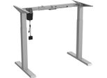 Ergo Office Er-403G Scrivania Con Struttura Regolabile Elettricamente In Altezza Scrivania Per Ufficio Senza Piano D'appoggio Grigio