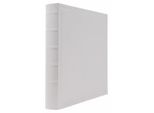Album Tascabile Per 600 Foto 10X15 Cm Cucito Con Descrizione Bianco Ecopelle