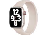 Apple Silicone Solo Loop Per Watch | 44/45/46/49 Mm - Taglia 6 - Starlight