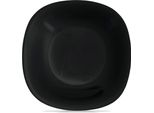 Piatto Fondo In Vetro Nero Luna 21,5 Cm, 650 Ml