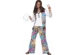 Smiffys - Set Di Costumi "Groovy"" Per Uomo/Donna Unisex SM467 (M) (Colorato)"