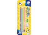 Matita Con Gomma 4 Pezzi E Temperino Colori Pastello Astra
