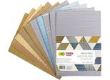 Cartone Ondulato Happy Color A4 10 Fogli Oro E Argento N. 7085