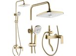 Set Doccia Rea Storm Gold Brush
