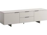 Dmora Mobile Porta Tv Freamunde 41.5X180X55H Cm Beige, Un Ripiano 2 Cassetti