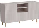 Dmora Credenza Coimbra 42X150X82H Cm Beige, 4 Ripiani Un Cassetto