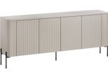Dmora Credenza Anadia 39.6X190X80H Cm Beige, Cassetti 4 Ripiani