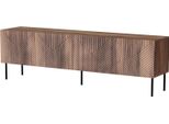 Dmora Mobile Porta Tv Lagos 40X190X58H Cm Marrone, Un Ripiano 4 Vani
