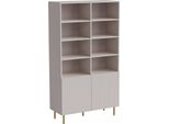 Dmora Libreria Estremoz 42X100X176.5H Cm Beige, 10 Ripiani 2 Ante