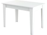 Dmora Tavolo Fisso Eupilio 72X110X75H Cm Bianco, 4 Posti Forma Rettangolare