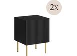 Dmora Comodino Almeirim 40X44.5X51H Cm, Un Ripiano Un'anta