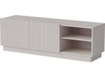 Dmora Mobile Porta Tv Lagoa 40X150X48H Cm Beige, 3 Ripiani 6 Vani