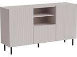 Dmora Credenza Chaves 42X150X82H Cm Beige, 4 Ripiani Un Cassetto