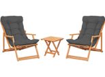 Dmora Set Tavolo E Sedie Biagio Marrone, 2 Posti Dimensione Seduta 66X48H113 Cm